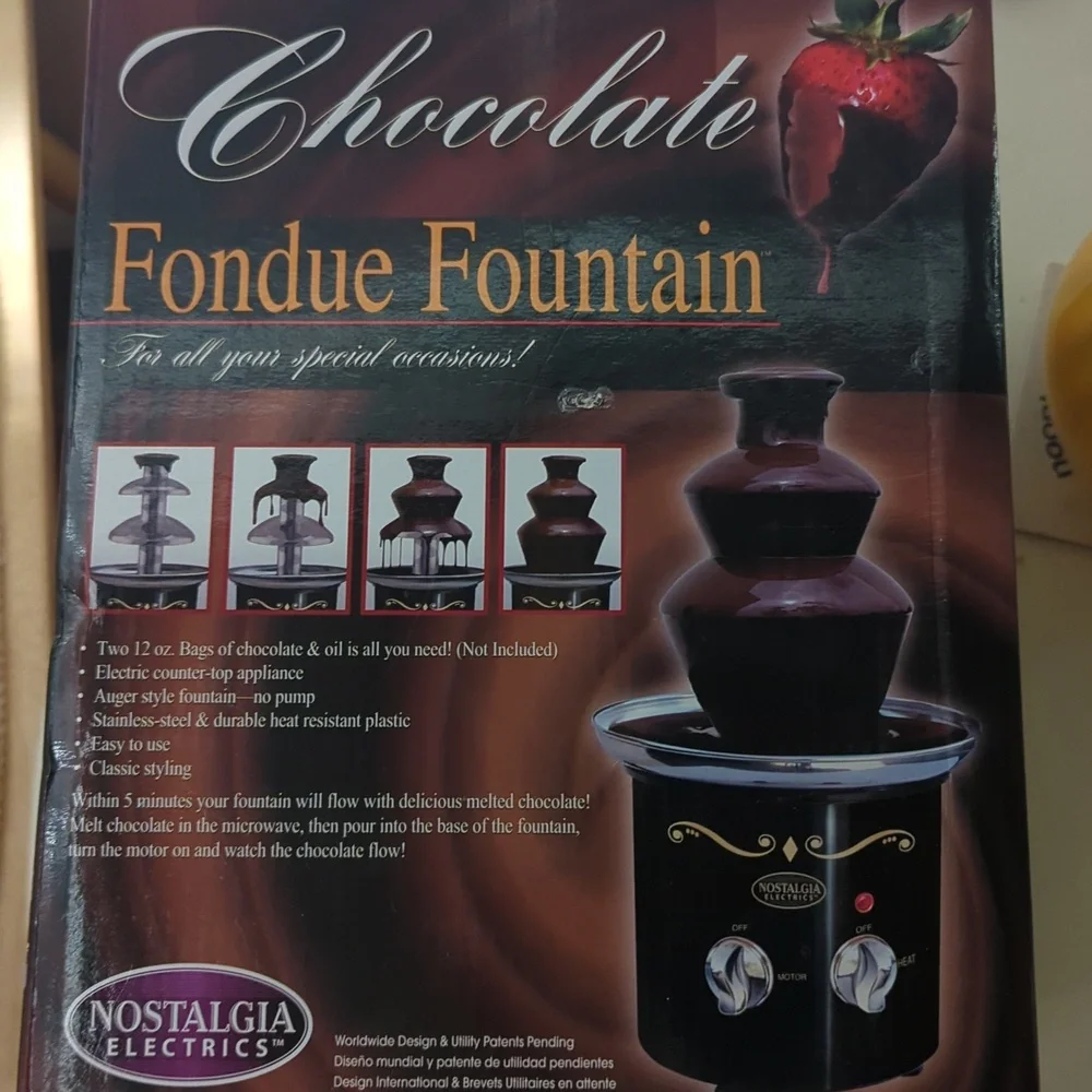 Nostalgic Electronics Retro Series Chocolate Fountain 3 Tier